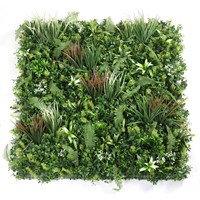 Panneaux de clôture en gazon artificiel pour mur privé Panneaux de fleurs pour haies de bricolage faits à la main par le fabricant