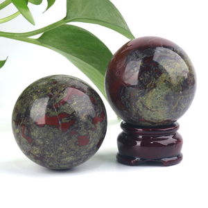 Vente en gros de sphères de cristal Feng Shui pour la guérison, sphère de pierre de sang de dragon pour la méditation - Product Image 5
