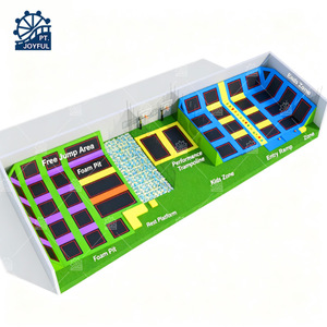 Factory Price Commercial Heavy Duty Indoor Outdoor Trampoline Park with Slide for Kids Adults Amusement Playground - Product Image 3