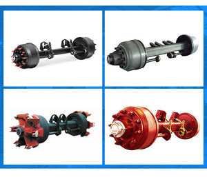 Ejes de Repuesto Personalizados Directos de Fábrica, <span class=keywords><strong>Eje</strong></span> de Alta Resistencia y <span class=keywords><strong>Semirremolque</strong></span> de Plataforma Baja de 16T, Tipo BPW FUWA de 13T 11T - Product Image 4