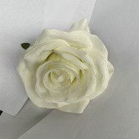 Têtes de roses artificielles en gros, 9 cm, pour bricolage, fleurs en soie artificielle, ornements d'arche de mariage, fleurs décoratives, photographie en extérieur