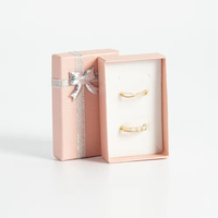 Boîte cadeau écologique personnalisée avec logo, recyclable, faite à la main, avec doublure en éponge, emballage de luxe pour bijoux (collier, bracelet, bagues)