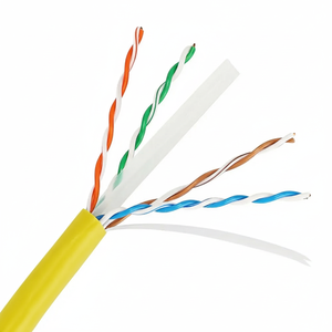 Sanyuan เสื้อแจ็กเก็ต PVC LSZH พร้อมกล่องพลาสติก23AWG CCA แบบดึง <span class=keywords><strong>CAT6</strong></span> 8ตัวนำ - Product Image 1