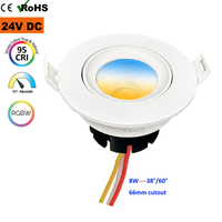 Spots LED CCT 24V Benory Dali, Tuya Zigbee DMX512 GVS KNX Loxone, éclairage intelligent pour la maison, blanc réglable RGBWW, encastré au plafond