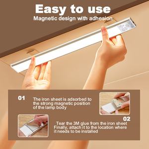 Luz de Gabinete con Sensor de Movimiento, Moderna, Recargable, para Dormitorio, Luz LED de Pared con Sensor de Movimiento para Gabinete - Product Image 6