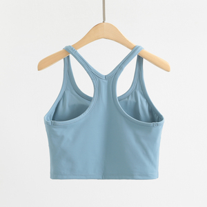 Canotte da donna Ultra morbide <span class=keywords><strong>con</strong></span> <span class=keywords><strong>spalline</strong></span> per Yoga a compressione imbottite in tessuto Ultra traspirante per uso formale Ultra confortevole - Product Image 6