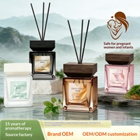 Diffuseur de parfum d'hôtel toutes saisons cinq étoiles 200 ml en verre avec bâtonnets en rotin, arôme longue durée (plus de 90 jours), pour chambre haut de gamme