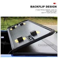 2018 Hilux Tri-Fold Hard Tonneau Cover pour Tundra Ranger Mitsubishi Triton L200 Tacoma Pickup Accessoires Silverado NP300