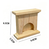 Ensemble de meubles miniatures en bois à l'échelle 1/2 pour maison de poupée