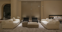 Fauteuil d'appoint moderne en velours capitonné, fauteuil inclinable pivotant, confortable pour la maison, l'appartement, extérieur convivial