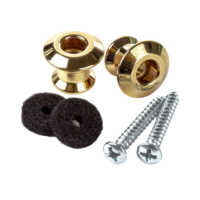 Bouton de verrouillage de sangle de guitare style champignon avec embouts et rondelles pour instruments électriques, basses, guitares acoustiques et ukulélés