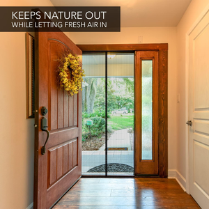Moustiquaire de porte <span class=keywords><strong>à</strong></span> fermeture automatique magnétique en polyester durable Moustiquaire sans poinçon pour la maison Rideaux en maille anti-insectes Design moderne - Product Image 3