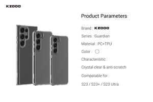 Custodia KZDOO PC+TPU Antiurto Trasparente Cristallina 2022 per Samsung <span class=keywords><strong>Galaxy</strong></span> S23 Ultra S22 5G - Product Image 6