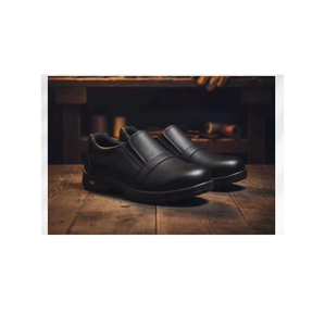 Zapatos de seguridad de cuero genuino para hombre, duraderos, cómodos, con cordones, para el trabajo, con suela resistente, estilo industrial. - Product Image 3