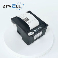Impresora de Recibos y Boletos Térmica Integrada ZYWELL Z58-MB USB Serial de 58 mm, Mini Impresora de Facturas para Montaje en Panel