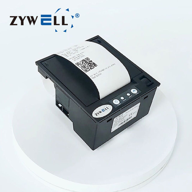 ZYWELL Z58-MB USB Serial Ticket Receipt Printer 58mm Mini Embedded Thermal Panel Mount Bill Printer