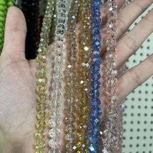 Stock disponible : Perles en cristal AB de 6x8mm avec cartes de perles multicolores et perles en cristal sur bâtonnets pour la fabrication de bijoux - Product Image 3