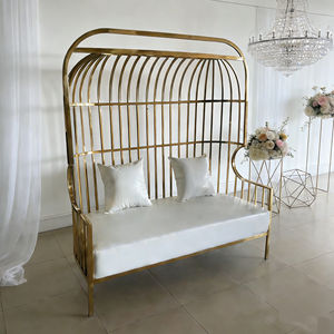 Yeni Model Modern Şık Otel PU Malzeme Günlük Düğün Koltuğu Kapitone Kuş Kafesi Tarzı - Product Image 2