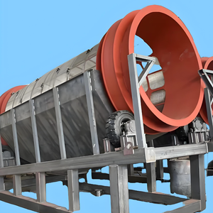 أفضل سعر شاشة متنقلة للتربة تهتز تروميل حالة جديدة شاشة طبل الأوساخ للسماد العلوي صندوق تروس المحرك الصلب للخام - Product Image 4