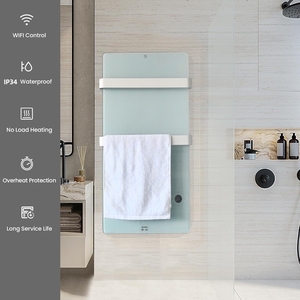 Chauffage mural intelligent à panneau de verre blanc cristal 400W, <span class=keywords><strong>compatible</strong></span> Alexa et <span class=keywords><strong>Google</strong></span> - Product Image 6
