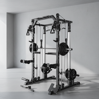 Máquina Smith Multifuncional de Acero Inoxidable de Alta Resistencia para Gimnasio Comercial LC JP04, Equipo de Entrenamiento de Fuerza