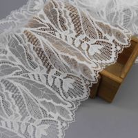 Fabricant de dentelle large en nylon et élasthanne avec motifs floraux et maille fine pour lingerie et robes de mariée
