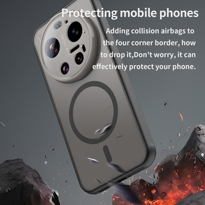 Per Xiaomi 17 15 Pro Max, Nuova Custodia Magnetica Smerigliata Semi-trasparente, Cover Rigida Opaca Antiurto - Product Image 4