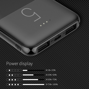 Petit chargeur de téléphone portable de taille carte de <span class=keywords><strong>crédit</strong></span> Logo personnalisé Double batterie au lithium USB Vente en gros <span class=keywords><strong>Mini</strong></span> batterie externe portable 5000mAh - Product Image 4