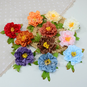 Cabezas de Flores de Peonía Artificiales Dongchen Crafts, de Seda y Poliéster, 4.5G, para Decoración de Bodas y Hogar, Arreglos Hechos a Mano - Product Image 4