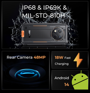 Smartphone robuste Oukitel G10F1, 10600 mAh, 6 Go de RAM, 256 Go de ROM, bandes 4G globales, Android 14, 48 MP, NFC - Product Image 3
