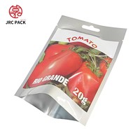 Sacs à graines personnalisés avec logo imprimé, fermeture à glissière, pour graines de légumes, tomates, tournesols, fourrage et fleurs