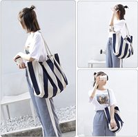 Sac fourre-tout en toile robuste et tendance pour femmes - Sac à bandoulière pour la plage et le shopping avec taille et couleur personnalisables