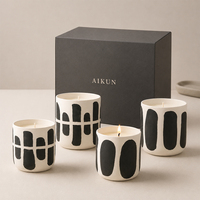 AIKUN - Bougie parfumée artisanale en cire de soja naturelle, fabrication sur mesure, inspection de qualité rigoureuse, marque privée