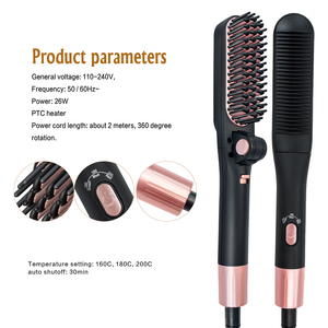 Piastra <span class=keywords><strong>per</strong></span> Capelli Pieghevole di Alta Qualità, Riscaldamento Rapido, <span class=keywords><strong>Spazzola</strong></span> Lisciante <span class=keywords><strong>per</strong></span> <span class=keywords><strong>Barba</strong></span>, Pettine Elettrico <span class=keywords><strong>per</strong></span> la Cura dei Capelli - Product Image 5