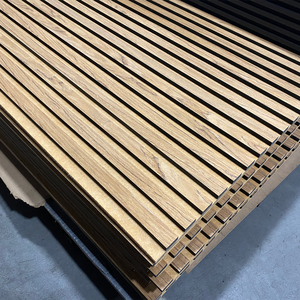 Panneau acoustique en <span class=keywords><strong>bois</strong></span> à lattes LED personnalisable |   Mur acoustique en <span class=keywords><strong>bois</strong></span> avec support en <span class=keywords><strong>feutre</strong></span> pour chambre à coucher, bibliothèque et hall d'hôtel - Product Image 5