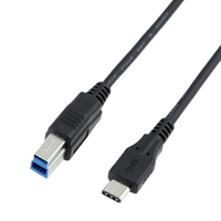 Kabel Printer USB C ke USB-B 3.0 untuk Komputer, Docking Station, Hard Disk Eksternal, Scanner