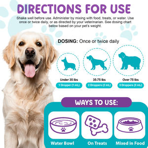 Suplementos para Mascotas Worafy, Extracto de Cardo Mariano 100% Natural en Gotas Líquidas para Perros, Desintoxicación <span class=keywords><strong>del</strong></span> Hígado y Apoyo Renal con Aceite de Salmón - Product Image 5