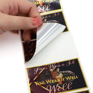 Etichette Adesive Personalizzate in <span class=keywords><strong>Vinile</strong></span> <span class=keywords><strong>Bianco</strong></span> di Lusso Impermeabili in PVC per Confezioni di Profumi ed Etichette Cosmetiche - Product Image 5