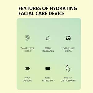 Appareil d'injection d'oxygène facial portable mini manuel Nouvelle marque Pakiss Garantie 1 an pour une utilisation à domicile Régénération de la peau - Product Image 5