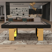 Table de billard de salon moderne de haute qualité, personnalisable, fabriquée en usine, étanche, 6 pieds, 9 pieds, table de billard de tournoi, plateau en ardoise