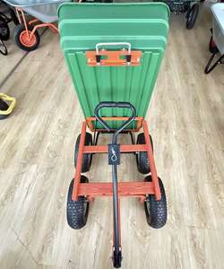 Disesuaikan 125L TC2135 plastik roda empat truk tangan ringan 300kg beban taman Dump Cart alat Platform OEM didukung" - Product Image 4