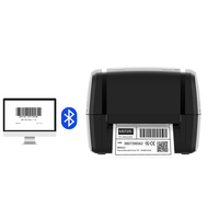MEFERI MP4000D Impresora de Etiquetas Adhesivas, Impresora Industrial de 4 Pulgadas, 1D, 2D, QR, Código de Barras, Envío