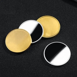 Hàng Có Sẵn Đồng Xu Khắc Được 1.5 Inch Đồng Xu Tùy Chỉnh Đồng Xu Trống Mạ Kim Loại Vàng Bạc Đồng Để Khắc - Product Image 6