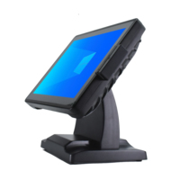 Caja Registradora Táctil de Alta Calidad de 15 Pulgadas con Pantalla Táctil, Sistema POS con Cuerpo de Aluminio para Pequeñas Empresas, Compatible con Windows 7/10/11