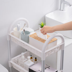 Carrello da cucina a 4 scaffalature per bagno scaffale portaoggetti da 104 cm scaffali portaoggetti per carrello portaoggetti a 4 livelli - Product Image 6