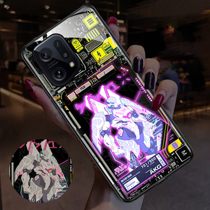 Patterned Luminous Mobile Phone <strong>case</strong> for oPPO Fine X5 Pro Reno7 6 5 Pro <strong>Realme</strong> OnePlus Smart Light Phone <strong>case</strong> - Product Image 2