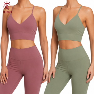 Sujetador Deportivo de Yoga de Alta Sujeción para Mujer <span class=keywords><strong>XINO</strong></span>, Elástico en Cuatro Direcciones, Spandex/Nylon Ecológico, Antibacteriano, Absorbe la Humedad - Product Image 1