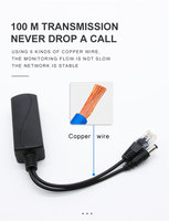 Hengxin Plastic Mini Divisor POE de 10/100Mbps RJ45 DC 48V a 12V 15.4W para Switches de Red en Stock