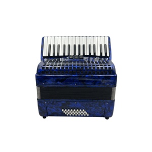 SEASOUND OEM <span class=keywords><strong>Accordéon</strong></span> chromatique de haute qualité à 30 touches, 32 basses, 3 registres, pour étudiants, en bois et celluloïd bleu, clavier de piano JP3032B - Product Image 2