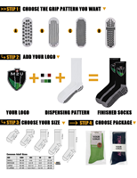 Chaussettes de sport pour hommes avec logo personnalisé, antidérapantes, sans couture, pour le football, la course à pied, chaussettes de sport antidérapantes